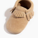 Weathered Brown Moccasin Baby Shoe | Milk & Baby