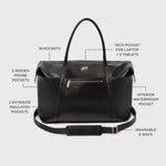 Ebony Classic Weekender | Milk & Baby