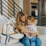 Witney Carson Classic Diaper Backpack | Cloud | Milk & Baby