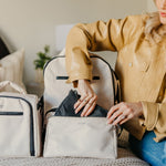 Witney Carson 3-piece Pouch Set | Cloud & Black | Milk & Baby