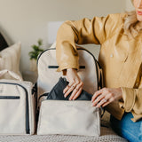 Witney Carson 3-piece Pouch Set | Cloud & Black | Milk & Baby