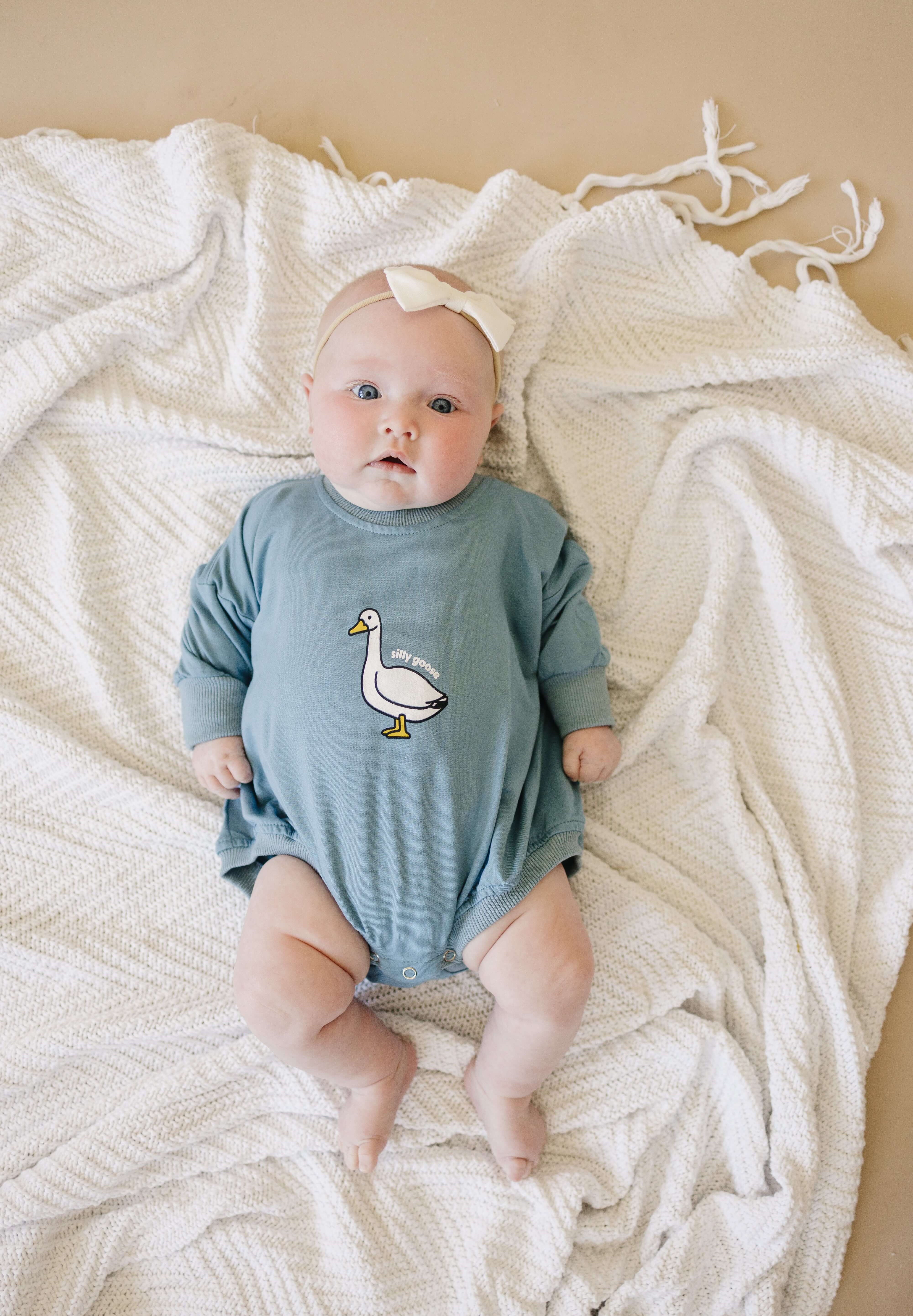 Silly Goose Bamboo Baby Romper | Milk & Baby
