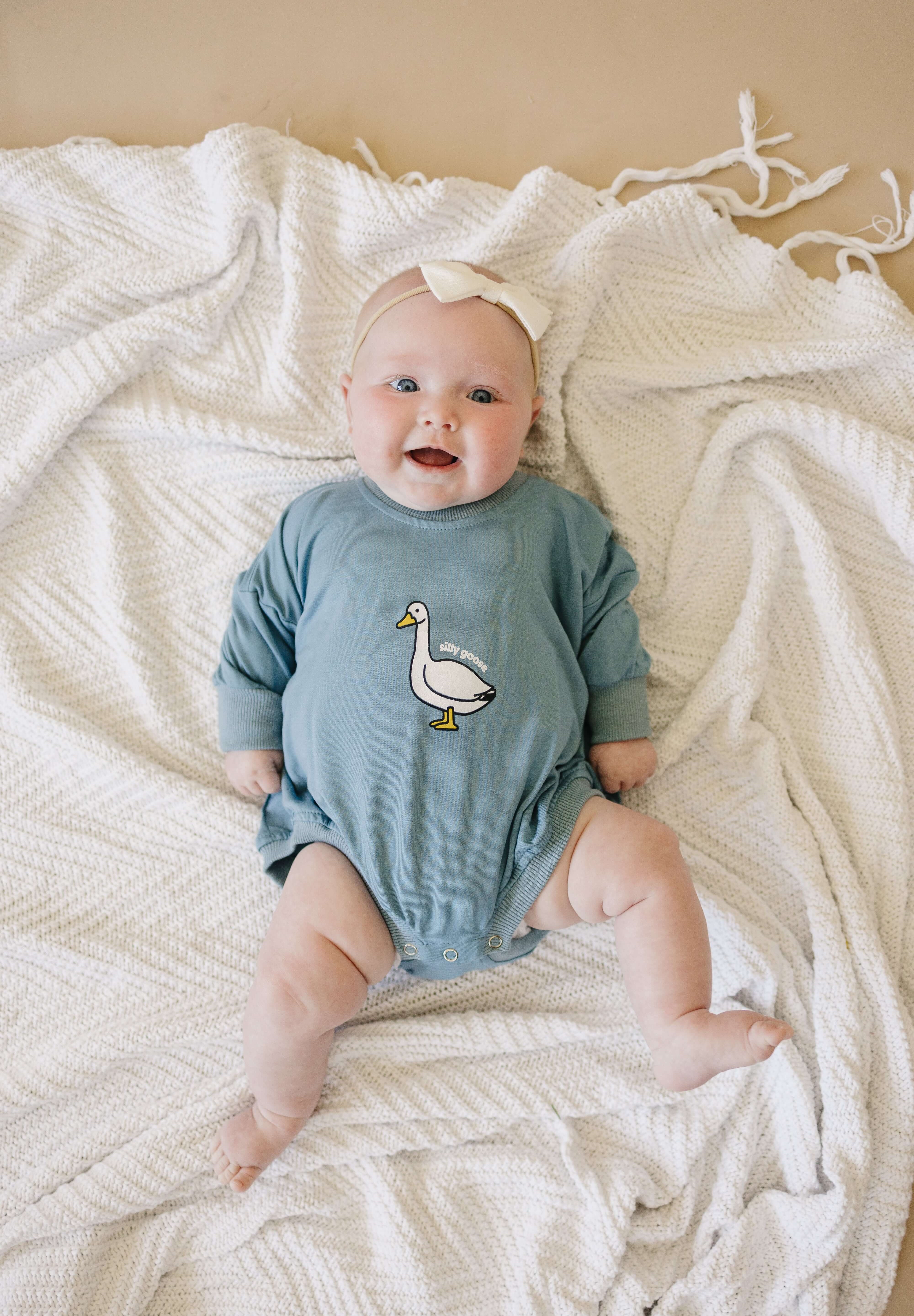 Silly Goose Bamboo Baby Romper | Milk & Baby