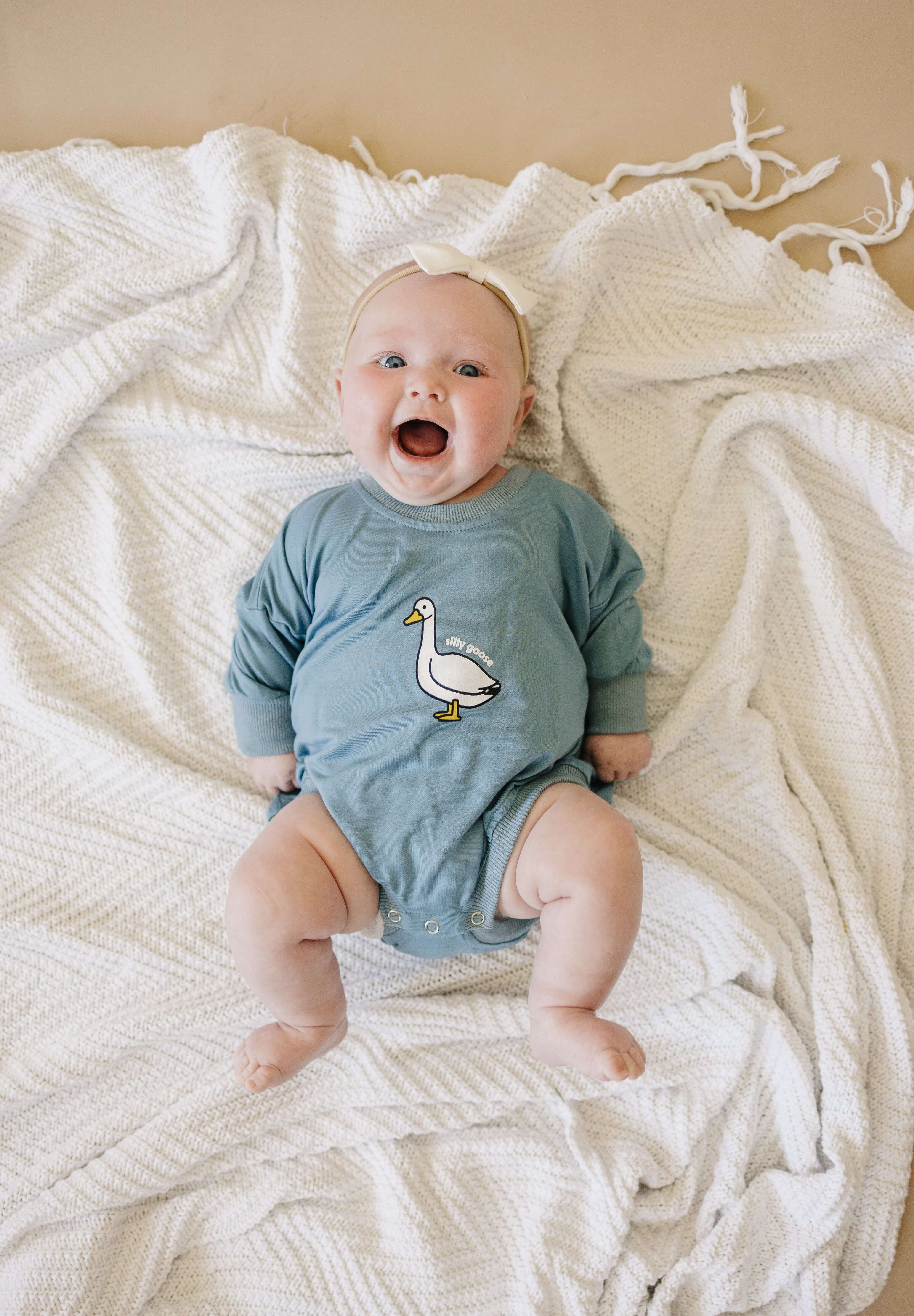 Silly Goose Bamboo Baby Romper | Milk & Baby