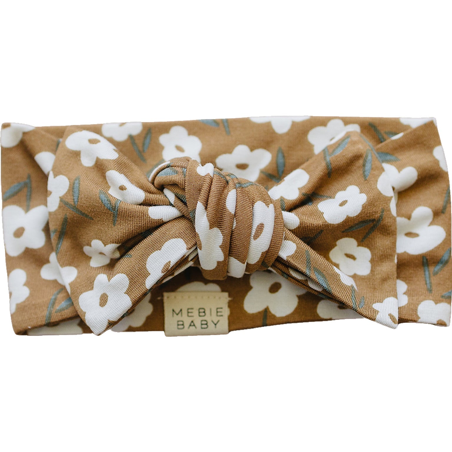 Mustard Floral Bamboo Head Wrap | Milk & Baby