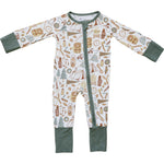 Camping Trip Ribbed Bamboo Zipper | Milk & Baby
