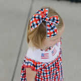 All American Plaid Hair Bows