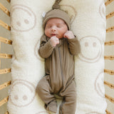 Cocoa Organic Cotton Ribbed Zipper