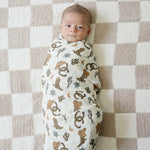 Outlaw Cowboy Muslin Swaddle Blanket | Milk & Baby