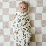 Outlaw Cowboy Muslin Swaddle Blanket | Milk & Baby
