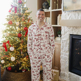 Adult Holiday Toile Lounge Set