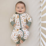 Camping Trip Ribbed Bamboo Zipper | Milk & Baby