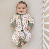 Camping Trip Ribbed Bamboo Zipper | Milk & Baby