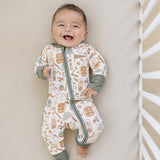 Camping Trip Ribbed Bamboo Zipper | Milk & Baby