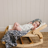 Sage Stripe Knit Bubble Romper | Milk & Baby