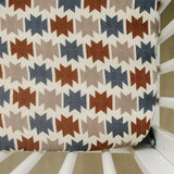 Western Aztec Muslin Crib Sheet | Milk & Baby