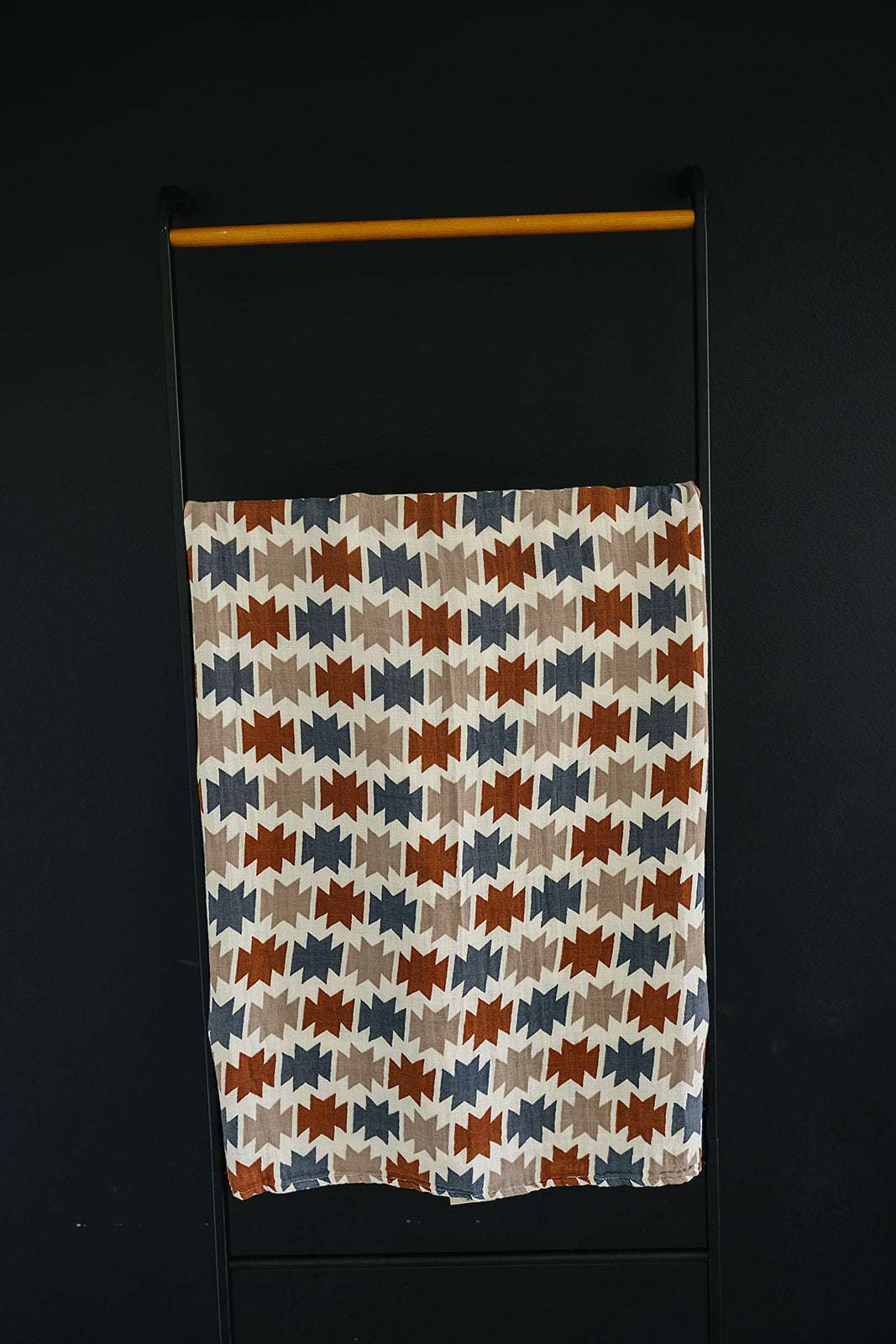 Western Aztec Muslin Swaddle Blanket | Milk & Baby