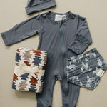 Western Aztec Muslin Swaddle Blanket | Milk & Baby