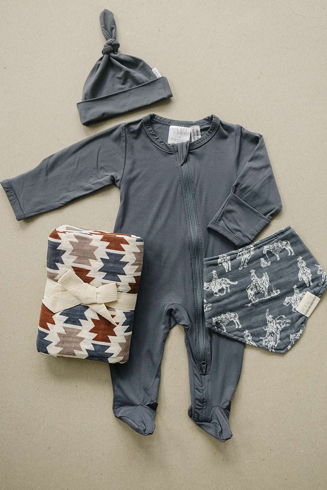 Western Aztec Muslin Swaddle Blanket | Milk & Baby