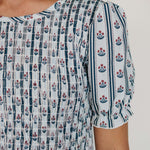 Block Print Floral Dress | Milk & Baby