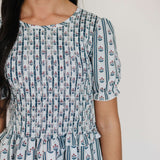 Block Print Floral Dress | Milk & Baby