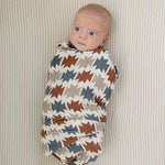 Western Aztec Muslin Swaddle Blanket | Milk & Baby