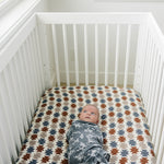 Western Aztec Muslin Crib Sheet | Milk & Baby