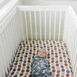 Western Aztec Muslin Crib Sheet | Milk & Baby