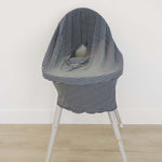 Navy Stripes Ribbed Bamboo Multi-Use Cover | Milk & Baby