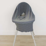 Navy Stripes Ribbed Bamboo Multi-Use Cover | Milk & Baby