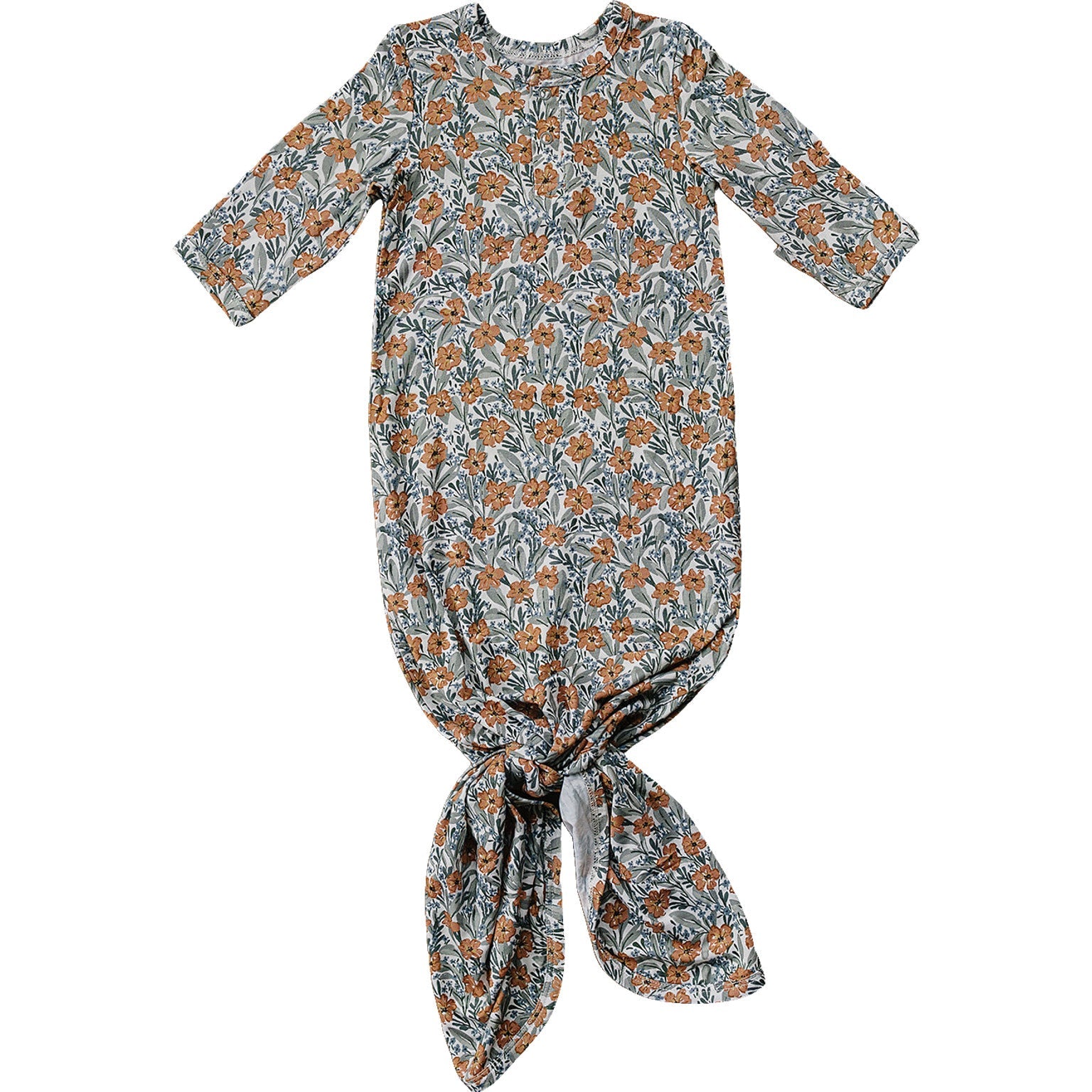 Dainty Meadow Bamboo Knot Gown | Milk & Baby