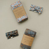 Navy Floral Bamboo Head Wrap | Milk & Baby