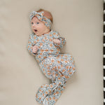 Dainty Meadow Bamboo Knot Gown | Milk & Baby