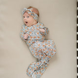 Dainty Meadow Bamboo Knot Gown | Milk & Baby