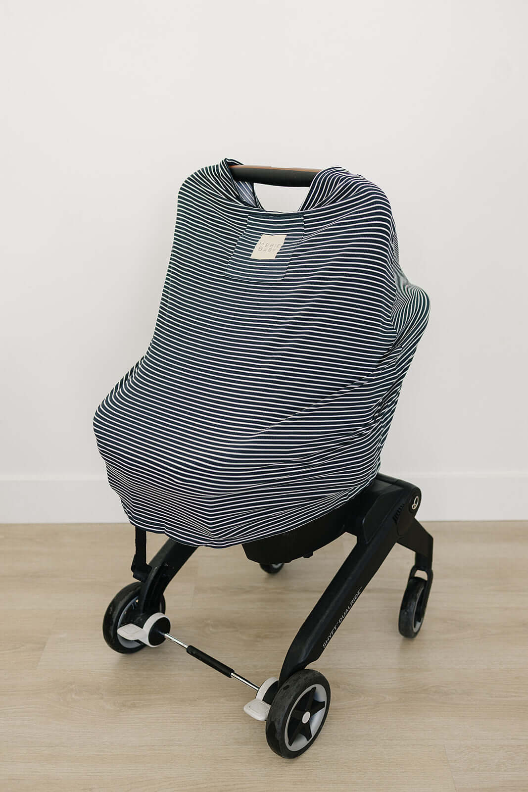 Navy Stripes Ribbed Bamboo Multi-Use Cover | Milk & Baby