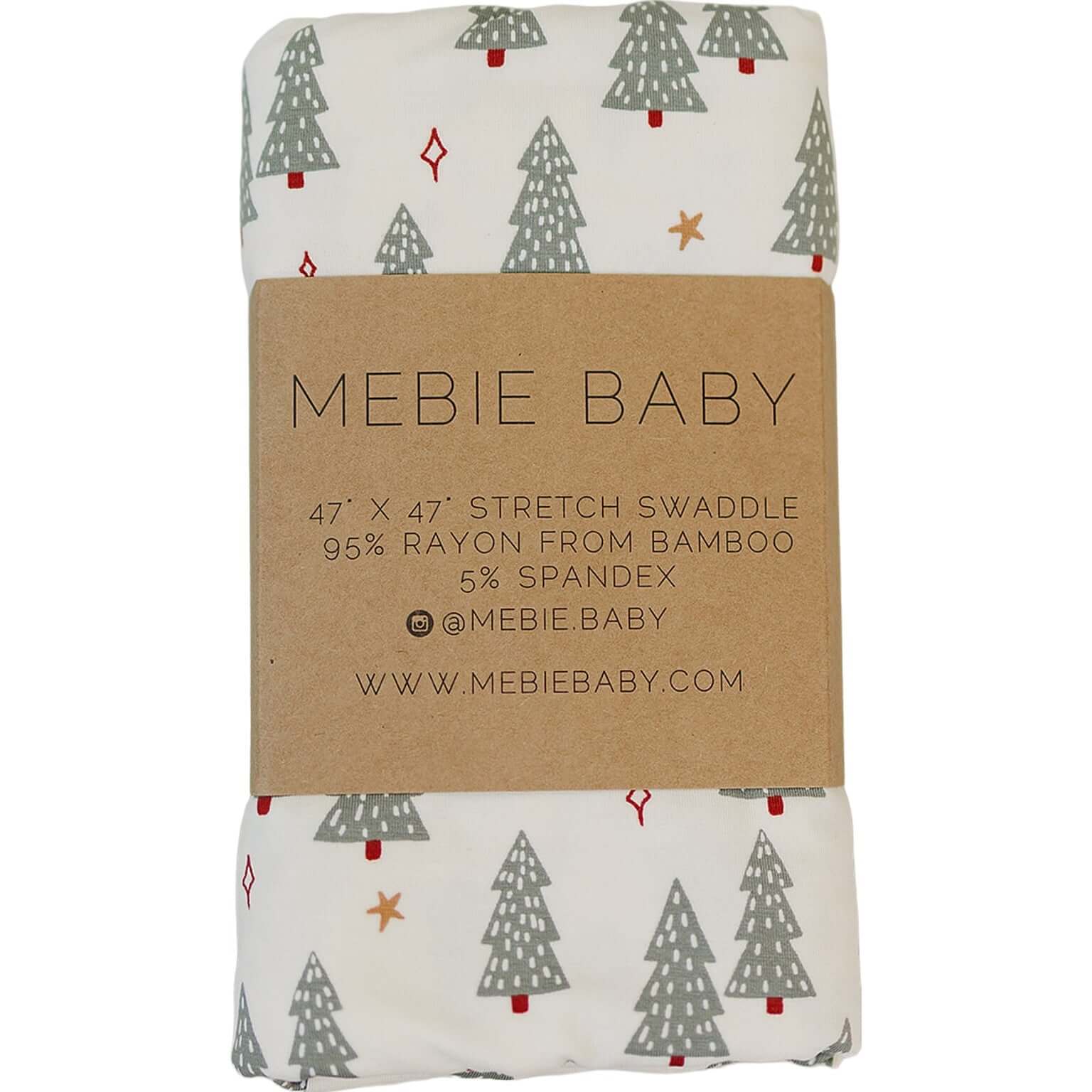 Christmas Trees Bamboo Stretch Swaddle | Milk & Baby