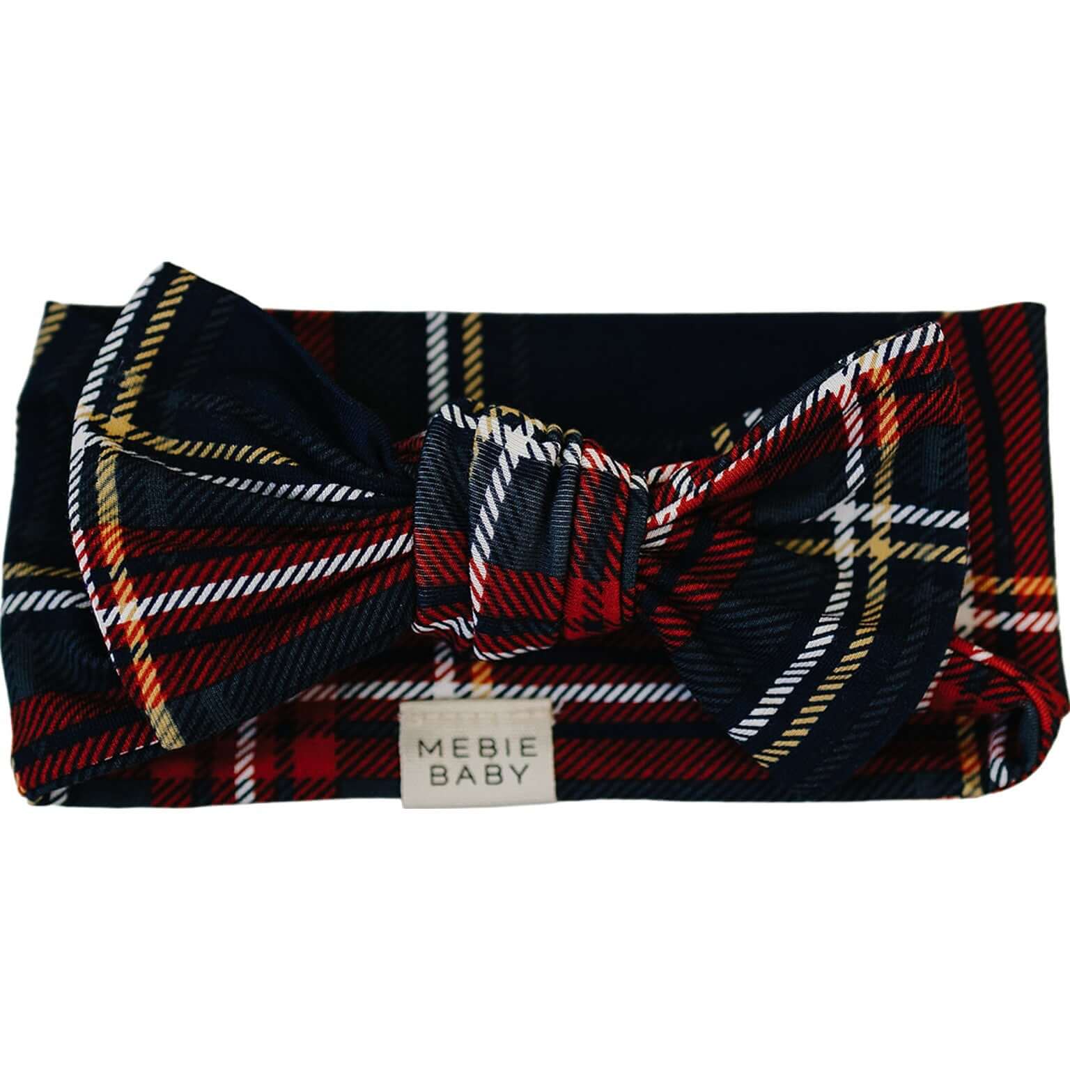 Christmas Plaid Bamboo Head Wrap | Milk & Baby