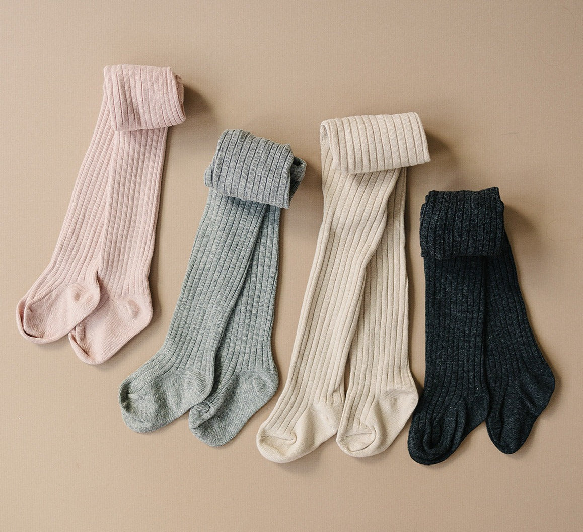 Mebie Baby Ribbed Tights | Milk & Baby