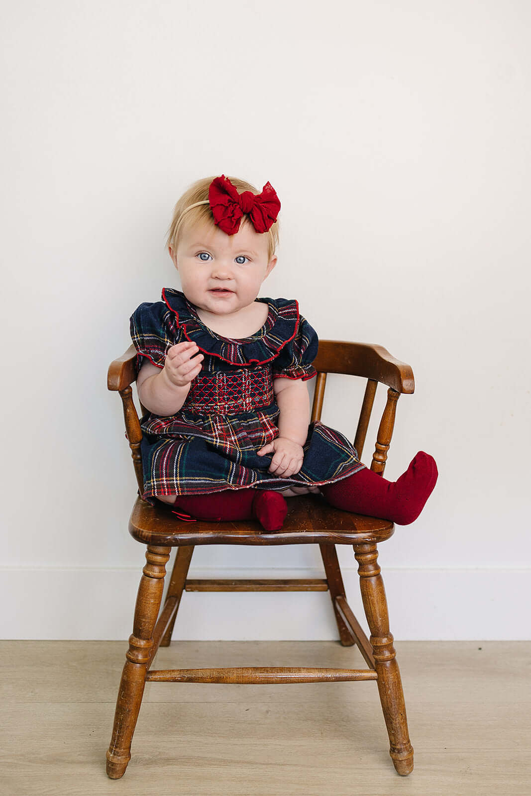 Christmas Plaid Smocked Dress | Milk & Baby