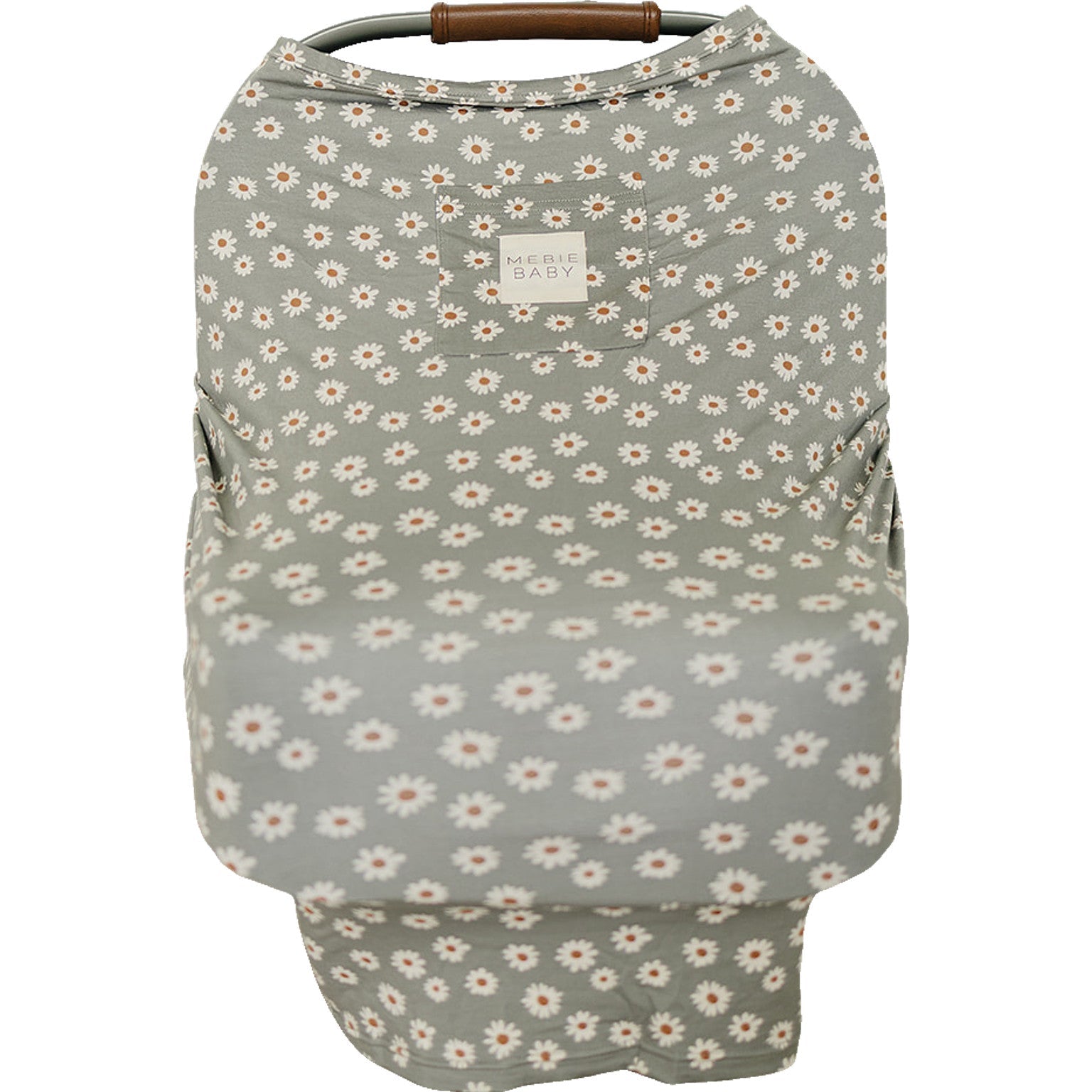 Light Green Daisy Bamboo Multi-Use Cover | Milk & Baby