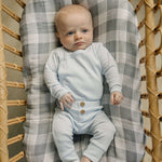 Blue Pointelle Layette Set | Milk & Baby