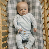 Blue Pointelle Layette Set | Milk & Baby