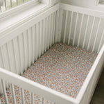 Dainty Meadow Bamboo Stretch Crib Sheet | Milk & Baby