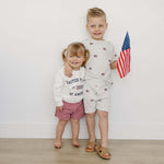 Flag Button Short Set | Milk & Baby