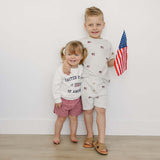 Flag Button Short Set | Milk & Baby