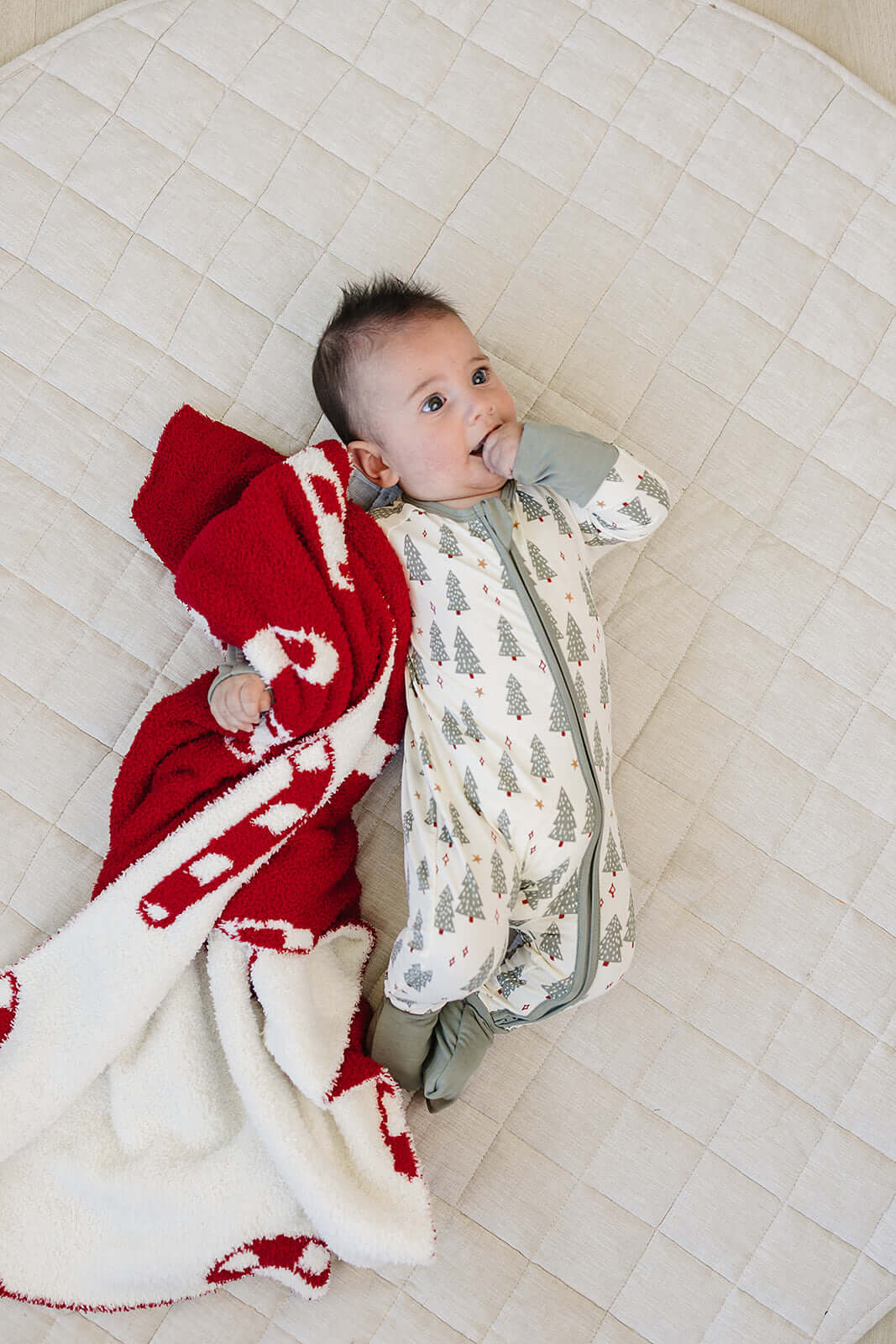 Christmas Trees Bamboo Zipper | Milk & Baby