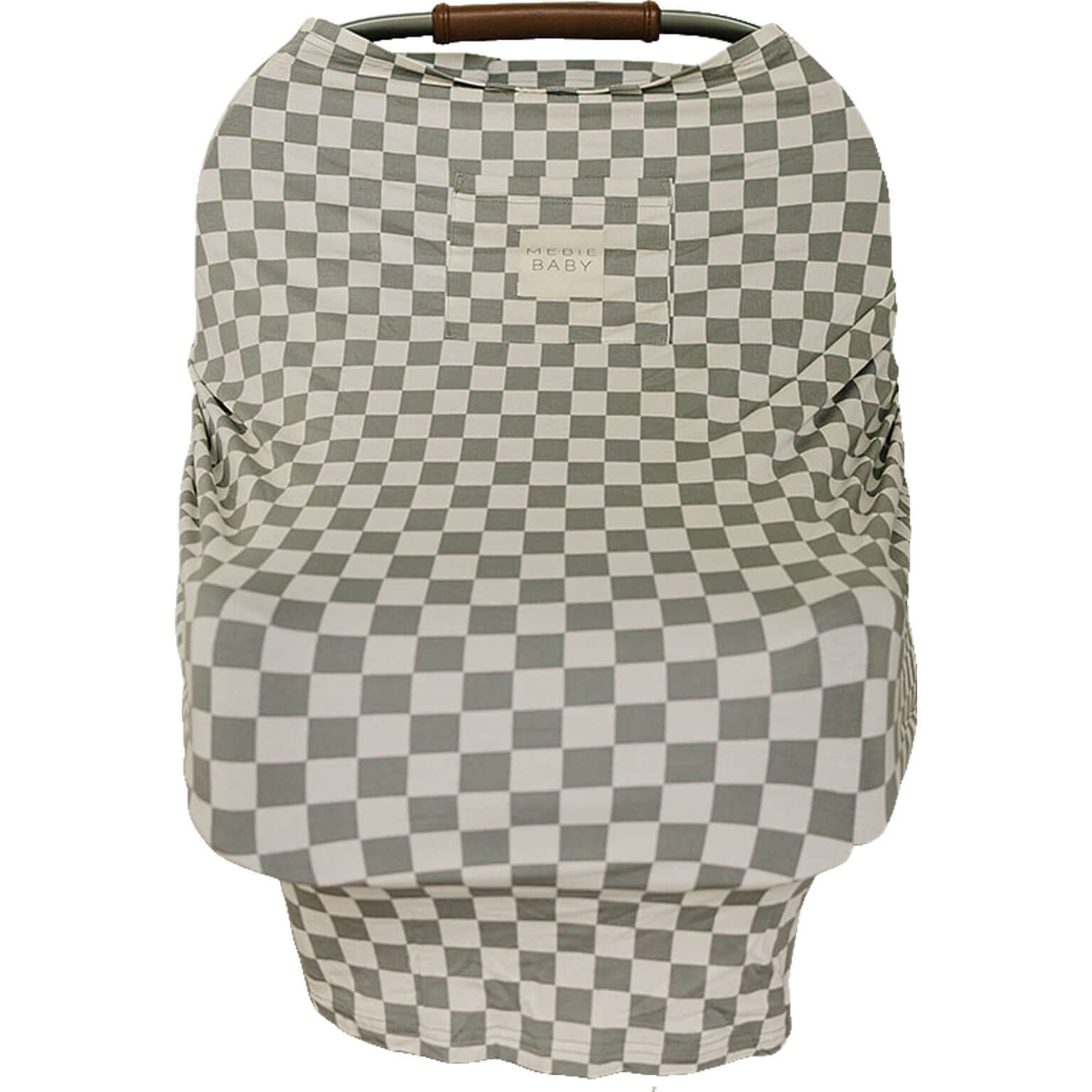 Light Green Checkered Bamboo Multi-Use Cover | Milk & Baby