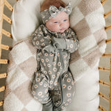 Light Green Daisy Bamboo Zipper