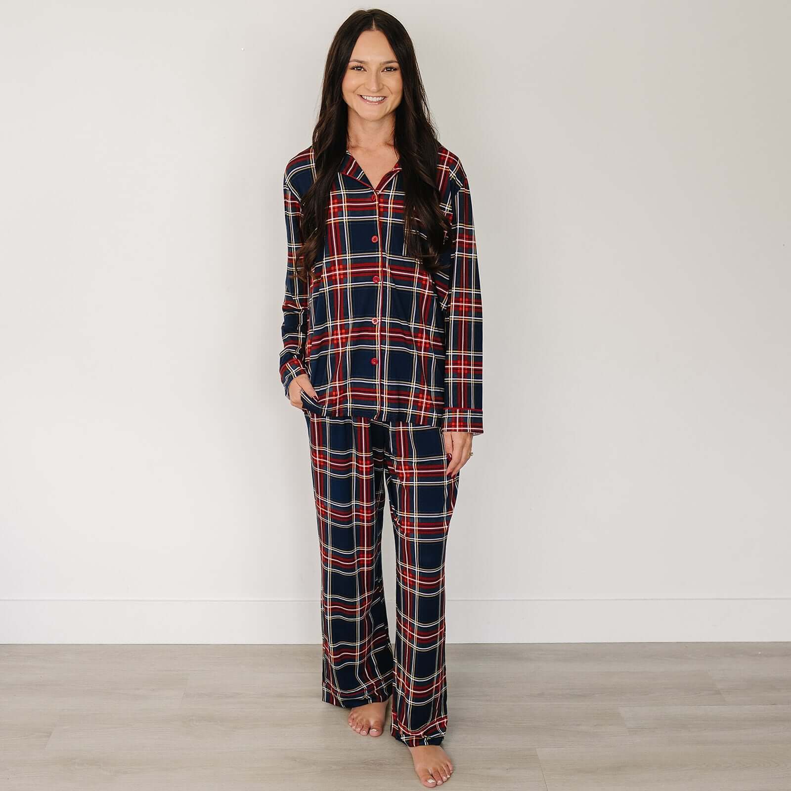 Christmas Plaid Pajama Set | Milk & Baby