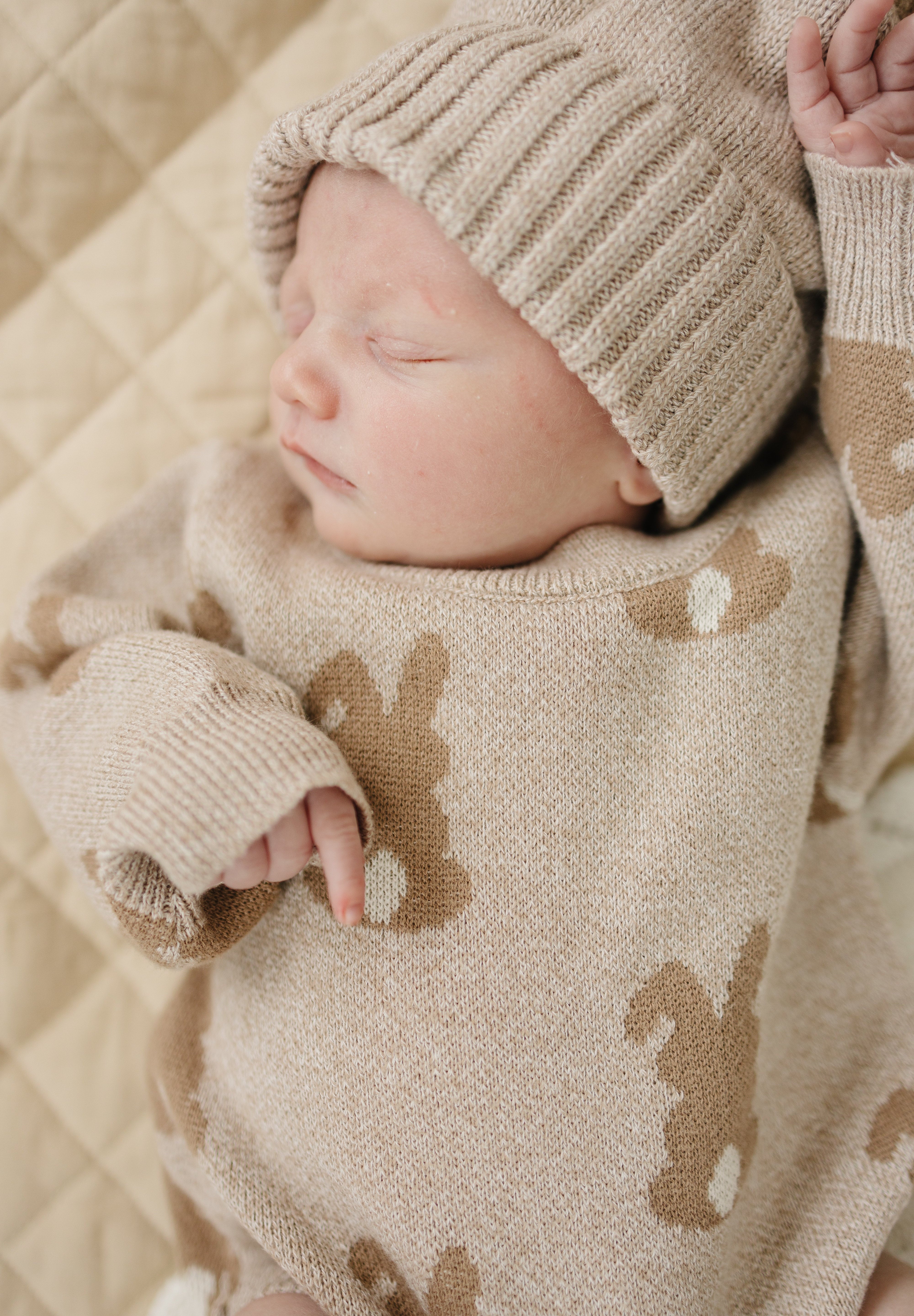 Bunny Jacquard Romper lifestyle